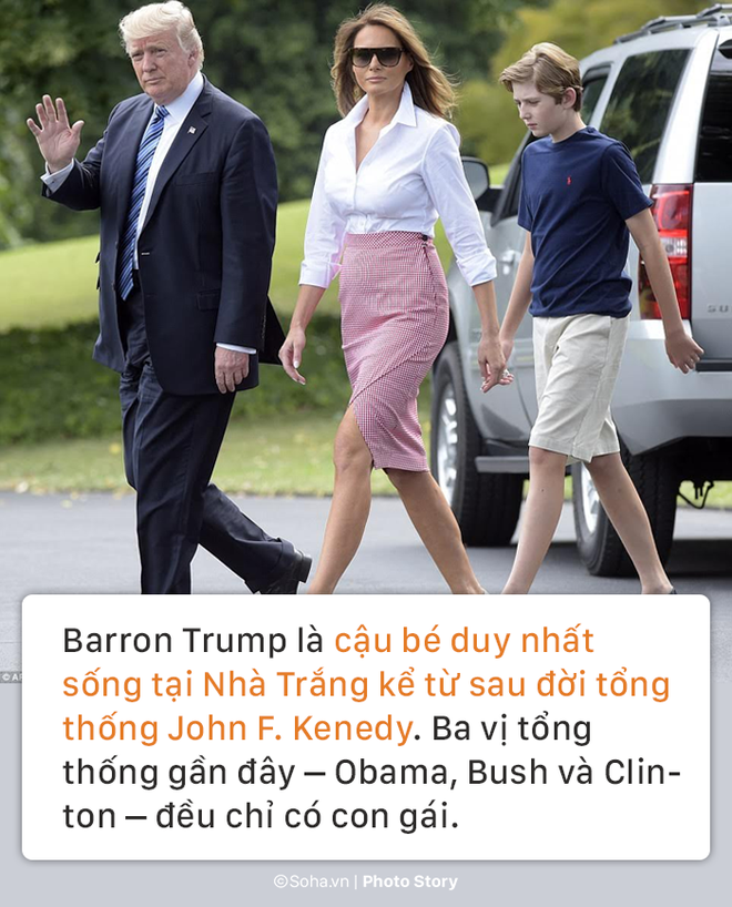 [PHOTO STORY] Con trai út của TT Trump: Thích vest, hay chơi golf, 12 tuổi cao gần 1,9m