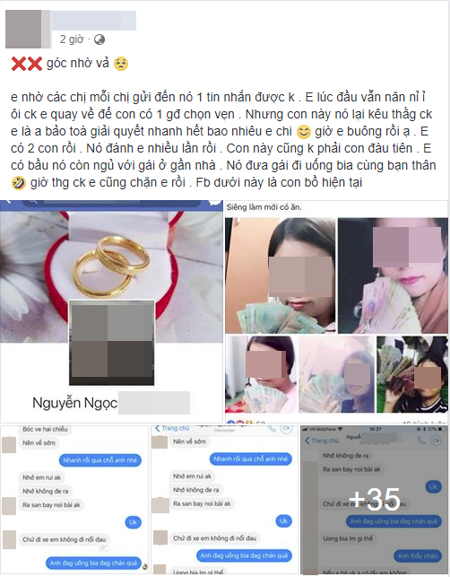 Mẹ 2 con cay đắng tố chồng cặp với bồ nhí vừa già vừa kém sắc, lại còn xúi nhanh về bỏ vợ, hết bao nhiêu tiền em cho