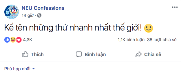 Hỏi: Thứ gì nhanh nhất thế giới, dân mạng có những câu trả lời khó đỡ liên quan đến người yêu cũ!