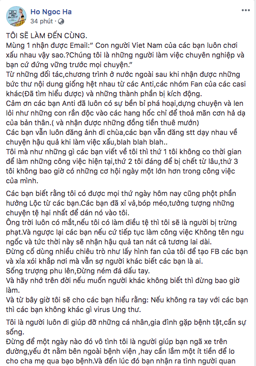Hà Hồ nổi trận lôi đình, tuyên bố sẽ kiện anti-fan: Lần này tôi không dung tha và bỏ qua nữa đâu