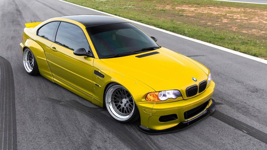 BMW M3 E46 lột xác với gói độ Widebody Rocketbunny