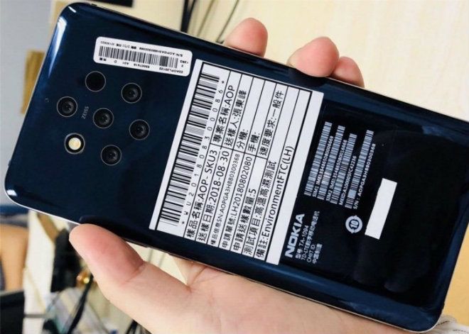 Rò rỉ Nokia 9 với ma trận camera, các đối thủ chóng mặt