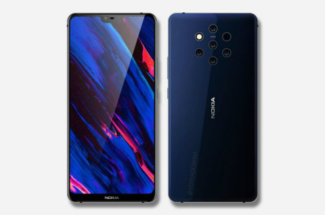 Rò rỉ Nokia 9 với ma trận camera, các đối thủ chóng mặt