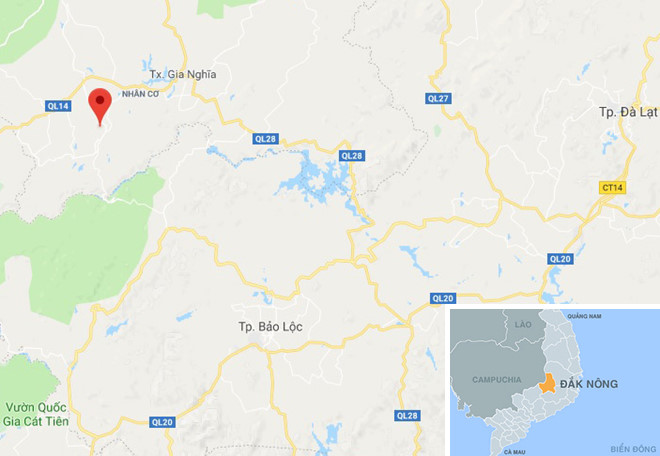 Nước rửa quặng của Nhà máy Alumin Nhân Cơ tràn ra suối