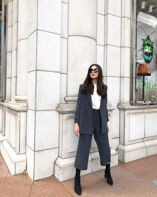 Dân tình được phen đã mắt vì lâu lắm rồi mới thấy Tăng Thanh Hà diện đồ menswear chất đến thế