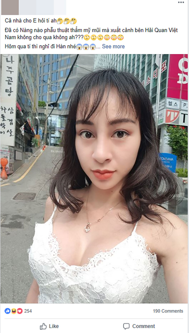 Phẫu thuật nâng mũi cộng thêm ảnh thẻ chụp không có tâm, cô gái bị hải quan sân bay giữ lại vì gương mặt khác xa ảnh hộ chiếu