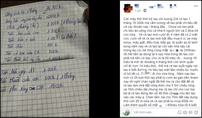 Lương 16 triệu mà nuôi 8 người thì giỏi đấy, nhưng chị em vẫn thắc mắc về khoản chi vô lý này hàng tháng