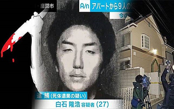 Vụ án chấn động Nhật Bản: 9 thi thể bị cưa nhỏ bốc mùi tố cáo tội ác của tên sát thủ làm việc trong ngành công nghiệp tình dục Vụ án chấn động Nhật Bản: 9 thi thể bị cưa nhỏ bốc mùi tố cáo tội ác của tên sát thủ làm việc trong ngành công nghiệp tình dục