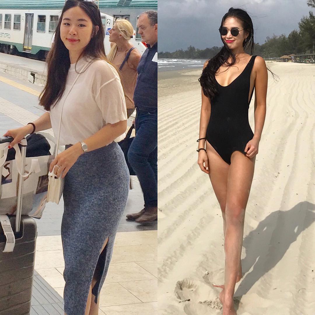 Thiếu nữ Hàn lột xác từ cô nàng mũm mĩm thành mỹ nhân phòng gym