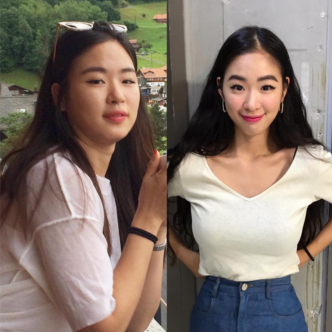 Thiếu nữ Hàn lột xác từ cô nàng mũm mĩm thành mỹ nhân phòng gym