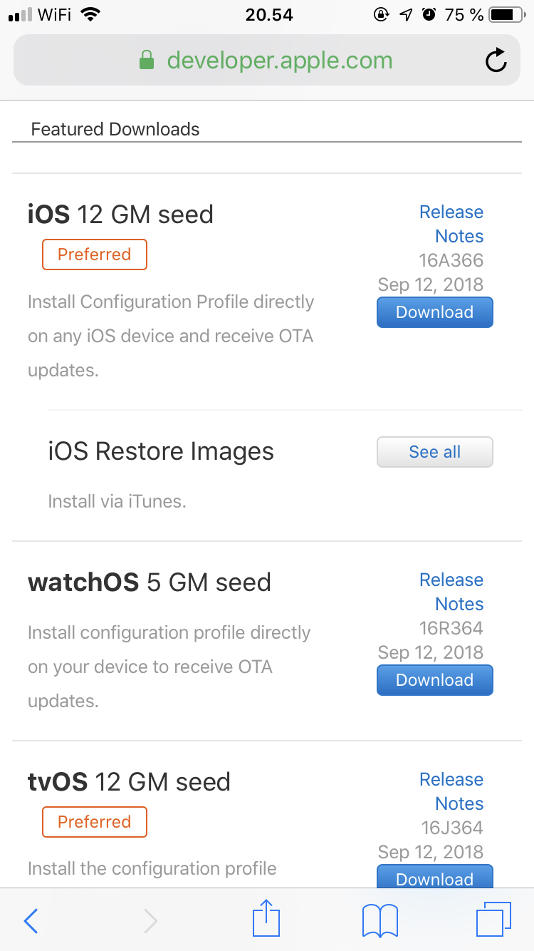 Cách cập nhật bản iOS 12 chính thức sớm