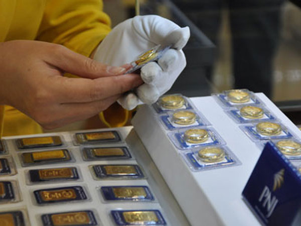 Giá vàng miếng đi lên