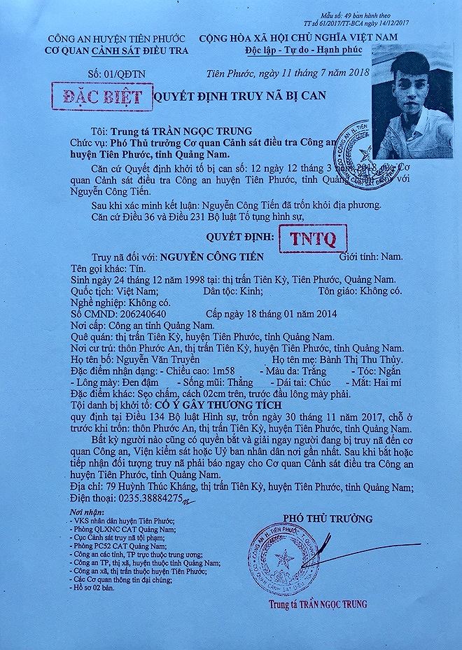 Gương mặt non tơ nhưng găm đầy tiền sự của kẻ chém người trọng thương