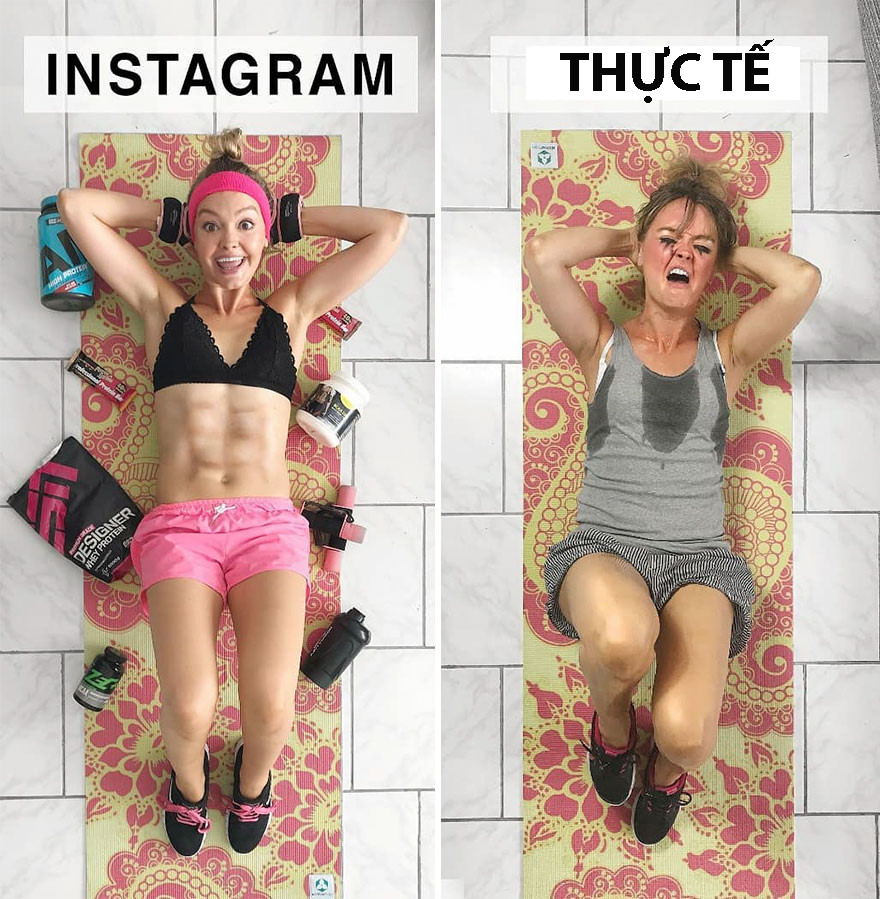 Sự khác nhau một trời một vực giữa ảnh sống ảo và thực tế