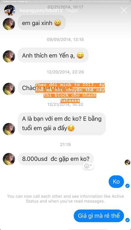 Hoàng Yến Chibi phản ứng trước lời ngã giá 10.000 USD để được gặp mặt