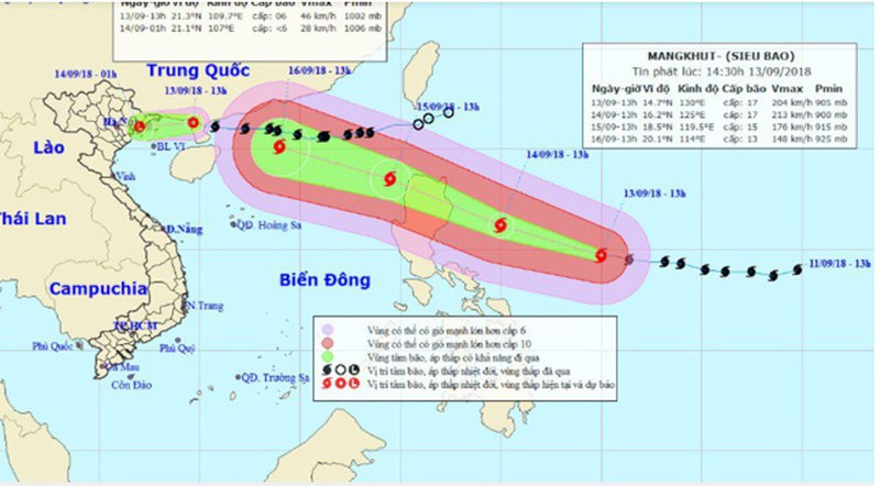 Bão số 5 suy yếu thành áp thấp, Hà Nội cuối tuần mưa to