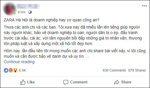 Người phụ nữ giận dữ khi bị kiểm tra túi xách vì cửa từ kêu, đại diện Zara Hà Nội lên tiếng