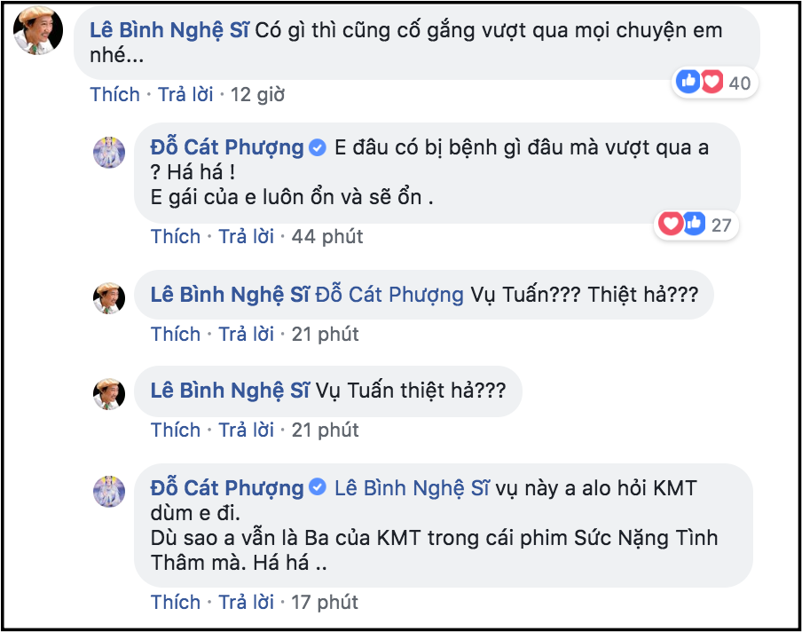 Cát Phượng lên tiếng khi bị tố là người đứng sau giật dây chuyện tình Kiều Minh Tuấn và An Nguy