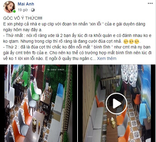 Đôi nam nữ đùa nghịch, vẩy tương ớt tung tóe quán ăn ở Quảng Ninh