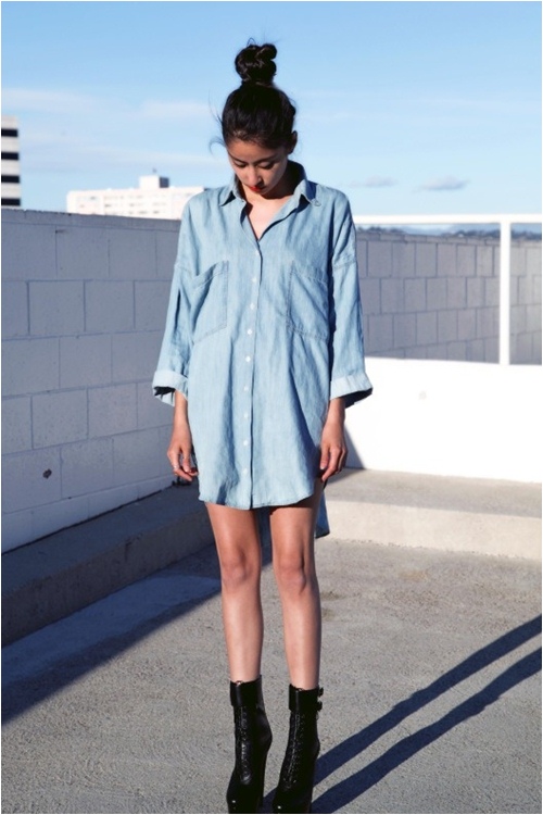 Muôn kiểu váy sơ mi tuyệt đẹp cho các nàng tự tin xuống phố ngày cuối tuần