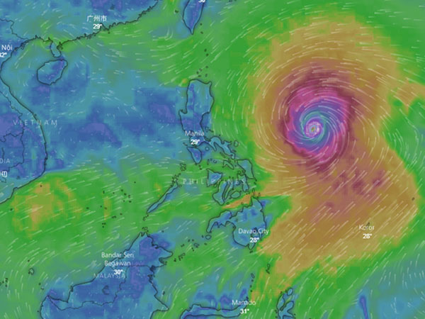 Chuyên gia khí tượng chỉ các điểm nguy hiểm mà siêu bão Mangkhut có thể gây ra