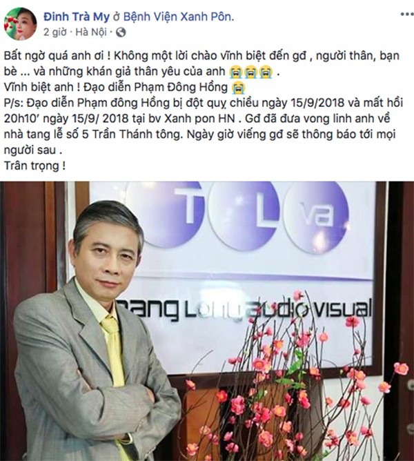 Sao Việt bàng hoàng khi biết tin ông trùm hài Tết đột ngột qua đời ở tuổi 63