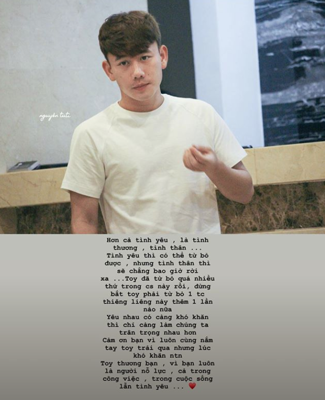 Bạn gái cầu thủ Minh Vương bất ngờ viết story tâm trạng, đề cập đến chuyện từ bỏ tình cảm thiêng liêng