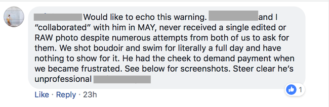 Một nhiếp ảnh gia tên tuổi bị hàng loạt người mẫu Tây tố làm việc thiếu chuyên nghiệp, gửi clip nhạy cảm để trêu đùa