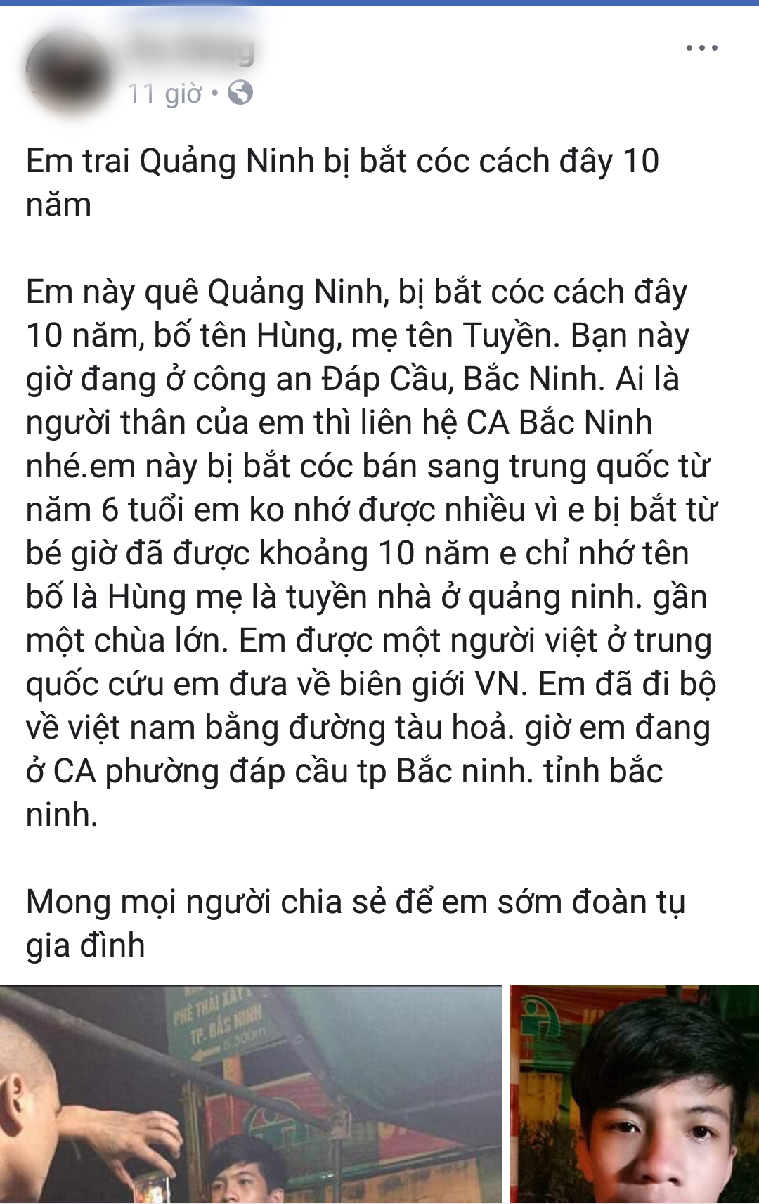 Xôn xao nam thanh niên bị bắt cóc sang Trung Quốc 10 năm vừa trốn về Việt Nam nhưng không nhớ thông tin gia đình