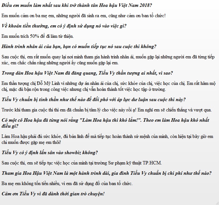 Tân Hoa hậu Trần Tiểu Vy gây cười khi run rẩy trả lời bài phỏng vấn ngắn nhất trong lịch sử họp báo