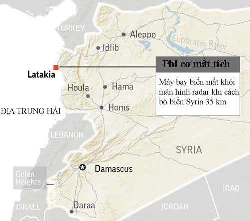 Nga xác nhận phòng không Syria bắn rơi trinh sát cơ Il-20