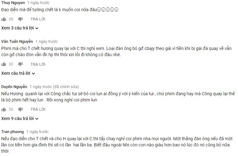 Gạo nếp gạo tẻ tập 59: Khán giả tuyên bố bỏ phim nếu Tường chết, Công quay lại với Hương