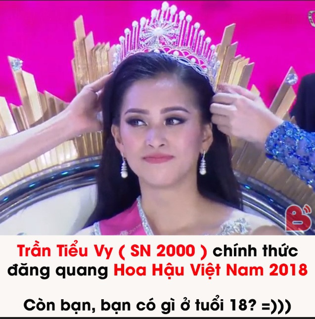 Ảnh chế hài hước Người ta 18 tuổi là hoa hậu, còn tôi thì...