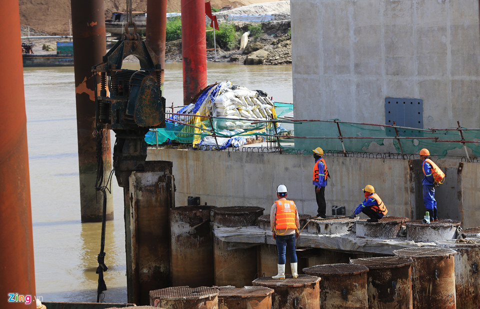 Cảnh bất động của dự án ngăn triều 10.000 tỷ ở Sài Gòn