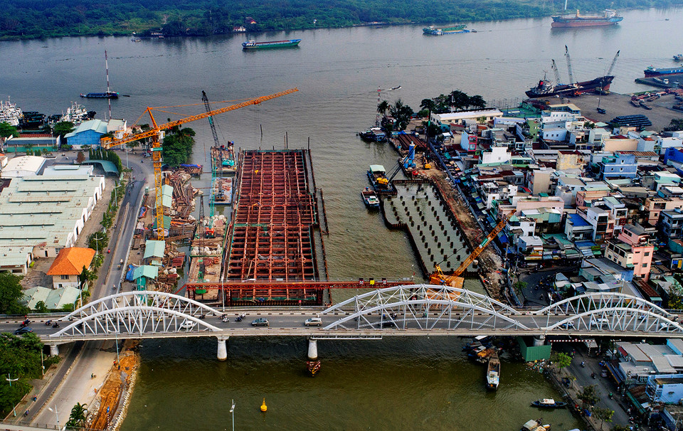 Cảnh bất động của dự án ngăn triều 10.000 tỷ ở Sài Gòn