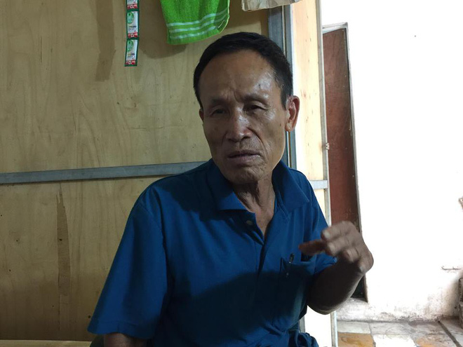 Ông Hiệp khùng nói từ hôm cháy nhà bị đuổi đánh 3 lần đến rách da tai, chảy máu