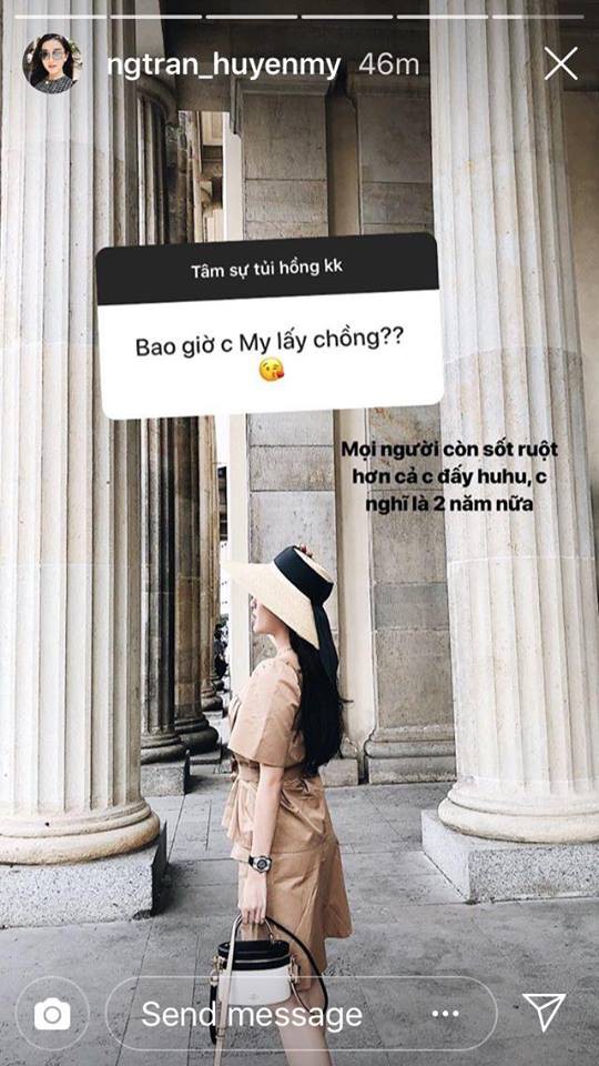 Được hỏi Bao giờ lấy chồng?, Á hậu Huyền My trả lời đầy bất ngờ