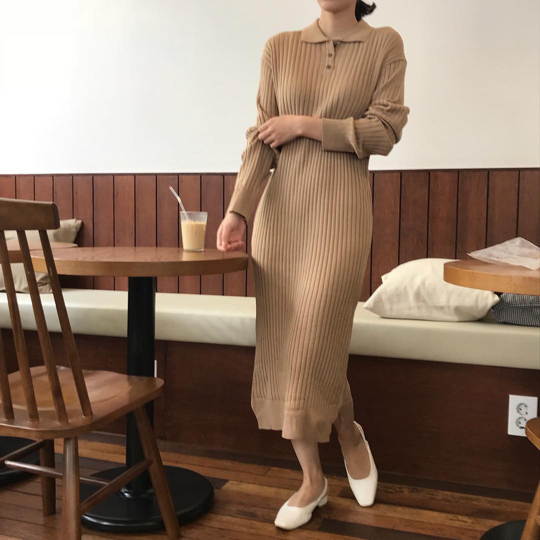 Váy dệt kim – chiếc váy mềm mại, đầy quyến rũ mà các nàng không thể làm ngơ trong những ngày trời se lạnh