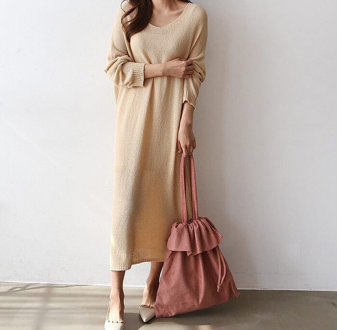 Váy dệt kim – chiếc váy mềm mại, đầy quyến rũ mà các nàng không thể làm ngơ trong những ngày trời se lạnh