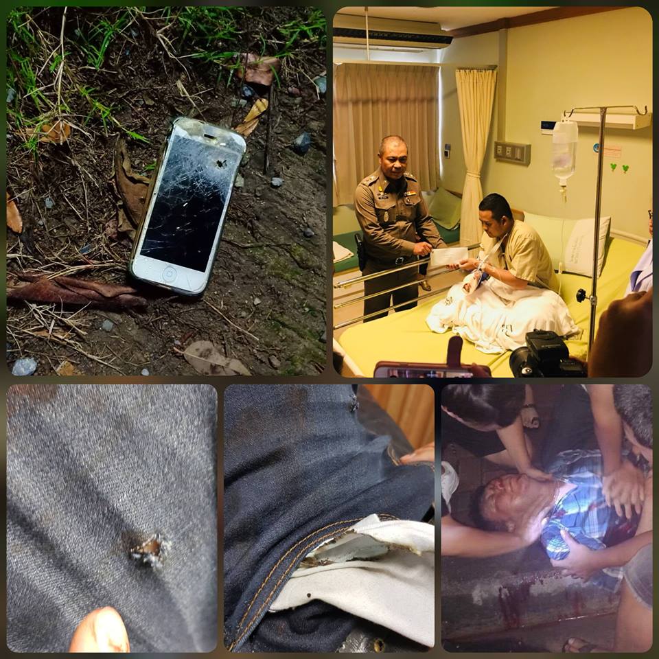 Đấu súng với gangster, cảnh sát Thái Lan thoát chết nhờ iPhone