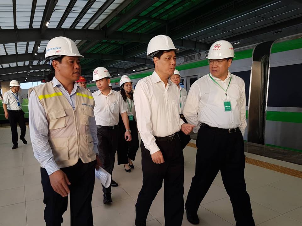 Đường sắt Cát Linh-Hà Đông chính thức chạy thử 5 tàu