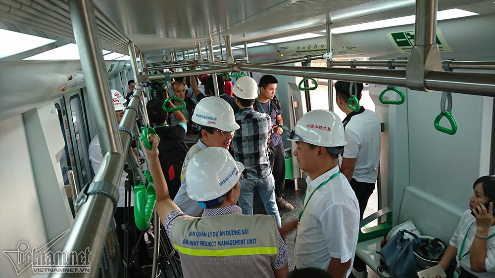 Đường sắt Cát Linh-Hà Đông chính thức chạy thử 5 tàu