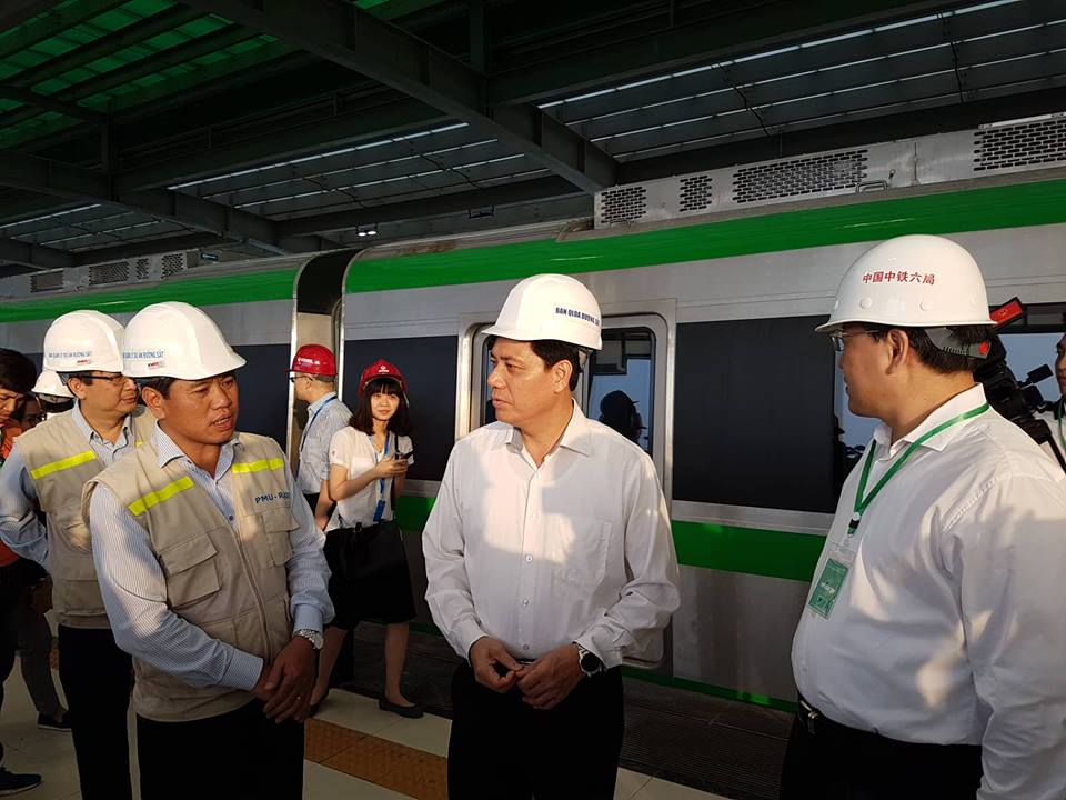 Đường sắt Cát Linh-Hà Đông chính thức chạy thử 5 tàu