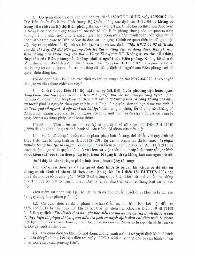 Vụ án chìm ca nô ở Cần Giờ (Tp.HCM): Ông Vũ Văn Đảo khiếu nại lần 2