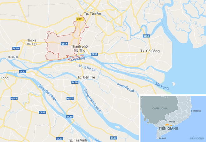 Nghi phạm cướp ngân hàng ở Tiền Giang tử vong