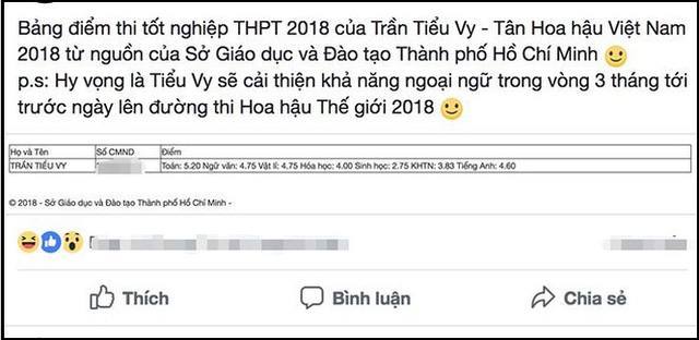 Điểm thấp, Hoa hậu Tiểu Vy đỗ đại học bằng cách nào?
