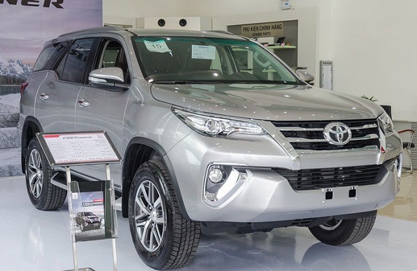 Những mẫu SUV Toyota Fortuner bán chạy nhất tháng 8/2018