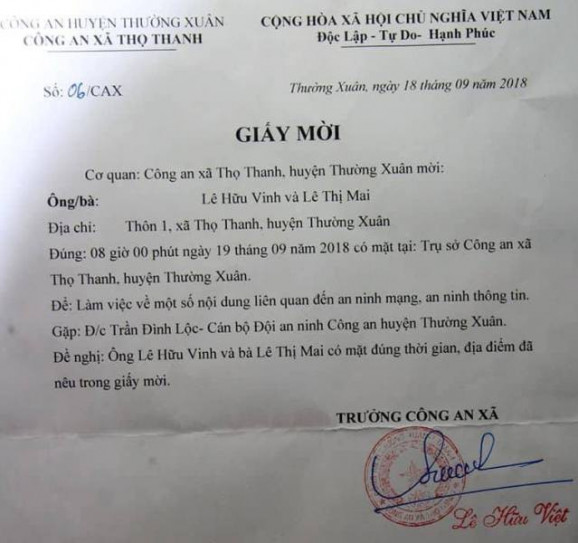 Thực hư câu chuyện đưa khoản thu lên mạng bị công an mời lên làm việc