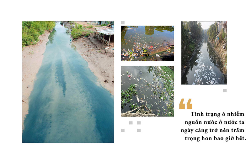 Giật mình sông hồ thành... vũng nước thải