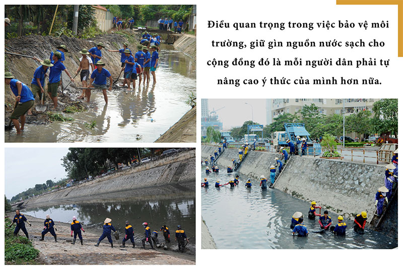 Giật mình sông hồ thành... vũng nước thải